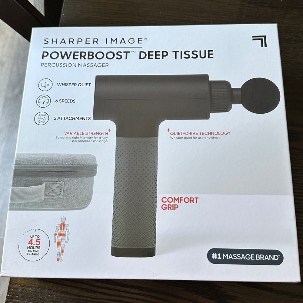 SHARPER IMAGE Powerboost Deep Tissue Percussion Massager